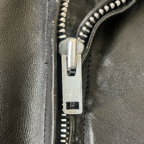 Vintage Leather Equus Motorcycle Jacket Black Size 40 - Picture 6 of 13